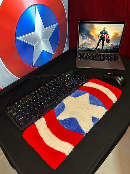 Kaptan Amerika Klavye Halısı
